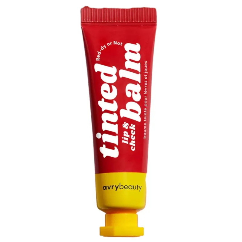 AVRYBEAUTY Lip & Cheek Tinted Balm - Red-dy or Not – Der frische Rotton verleiht deinem Look eine lebendige, energiegeladene Ausstrahlung und sorgt im Handumdrehen für mehr Präsenz und Frische, 10ml