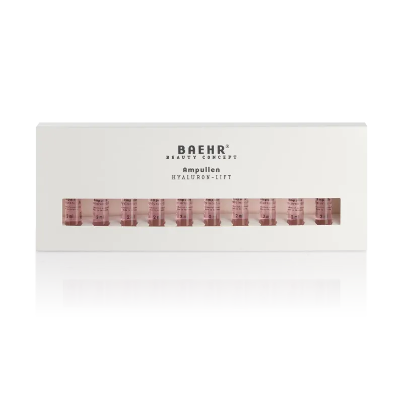 BAEHR beauty concept Ampulle Hyaluron Lift – Feuchtigkeits Boost & Glättung, 10x2ml, Umkarton