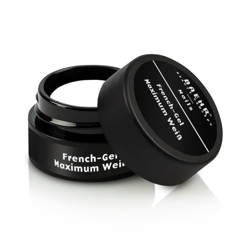 BAEHR BEAUTY CONCEPT - NAILS French-Gel Maximum Weiß – French-Gel mit Honigeffekt, 5ml, Dose offen
