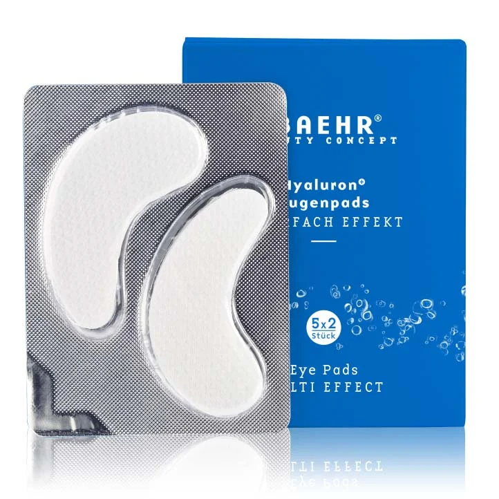 BAEHR Hyaluron+ Augenpads , 5x2Stk, Sachet und Umkarton