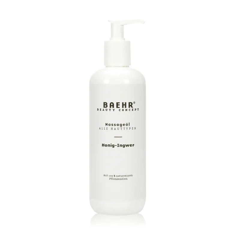 BAEHR Massageöl Honig-Ingwer, 500ml, Flasche mit Pumpspender