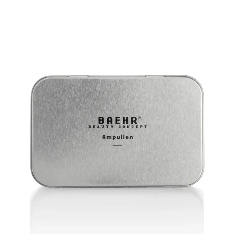 BAEHR Metallbox für 7 Ampullen mit Inlay, leer, geschlossen
