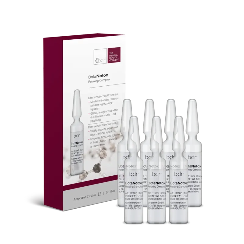 BDR MEDICAL BEAUTY BotaNotox Relaxing Complex – Anti-Falten Pflege, 7x2ml, Ampullen und Umkarton