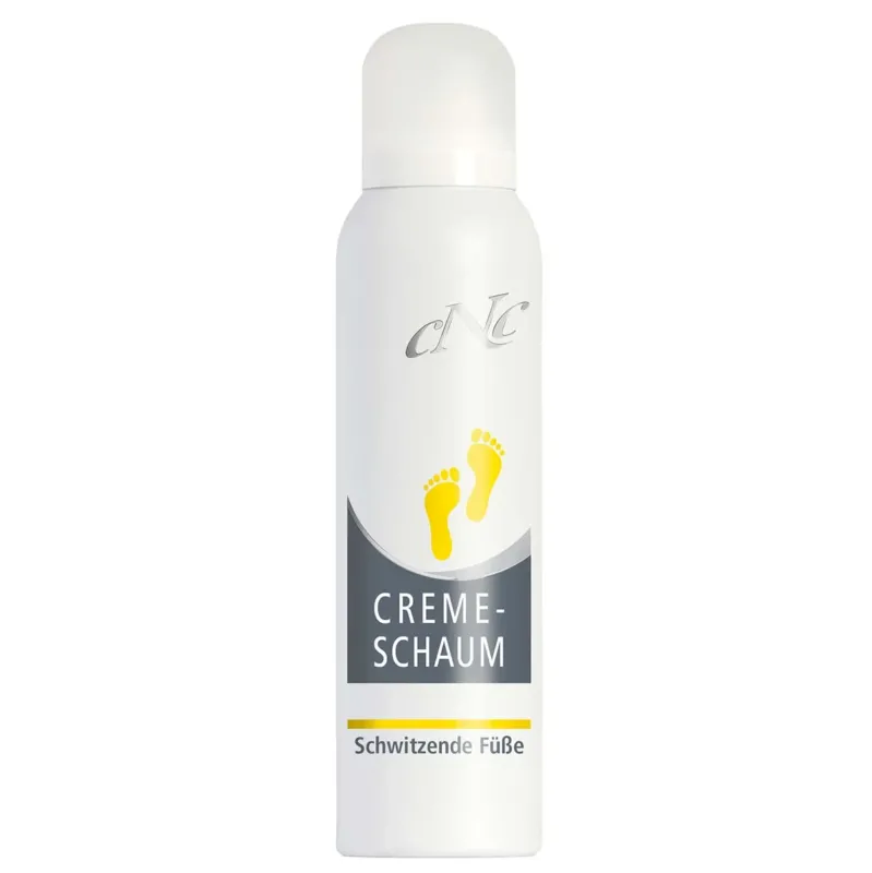 CNC Creme-Schaum "Schwitzende Füße" – wirkt als Antitranspirant bei übermäßiger Schweißbildung und Schwitzen., 150ml