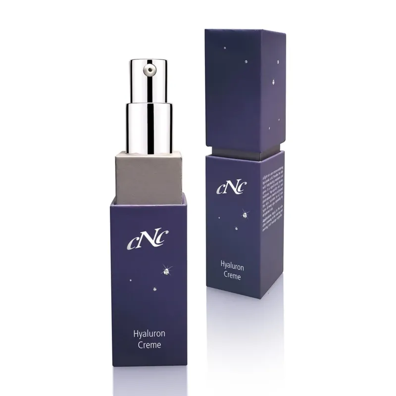 CNC Hyaluron Creme , 15ml, Pumpspender offen und geschlossen