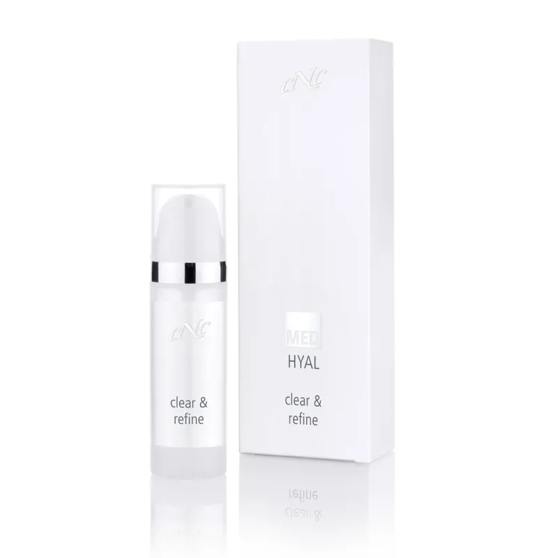 CNC MED HYAL clear & refine – Verhilft zu einem geklärten und verfeinerten Hautbild. Bioflavonoide und Echinacea können Entzündungsprozesse reduzieren., 30ml