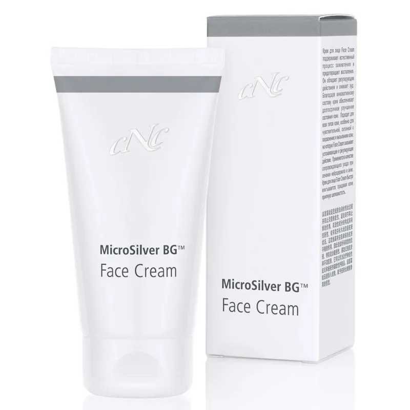 CNC MicroSilver Face Cream – Die antibakteriellen und entzündungshemmenden Inhaltstoffe ermöglichen auch bei Problemhaut ein ganz neues Lebensgefühl., 50ml
