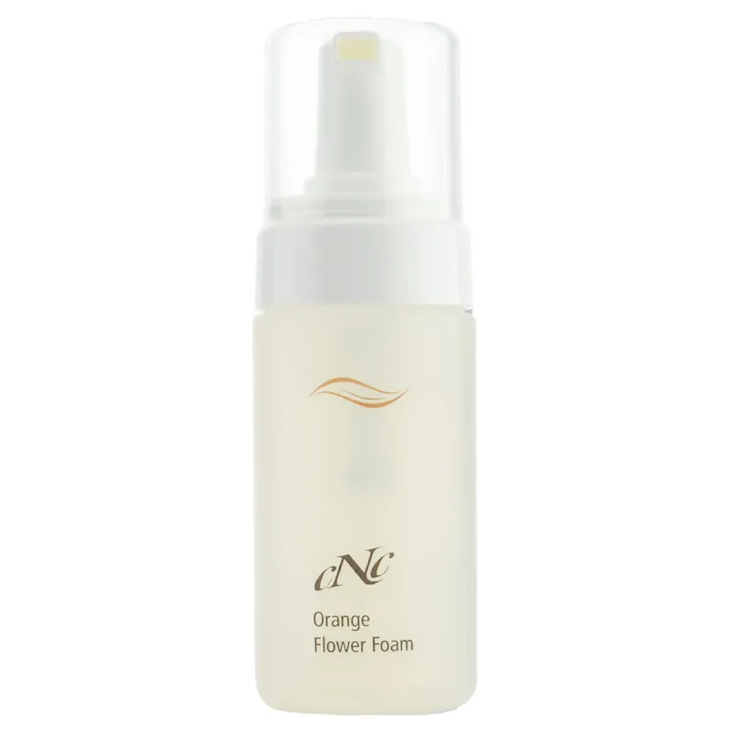 CNC pure organic Orange Flower Foam – reinigt sanft und gründlich mit der Kraft von Orangenblüten und hinterlässt ein frisches, sauberes Hautgefühl., 100ml