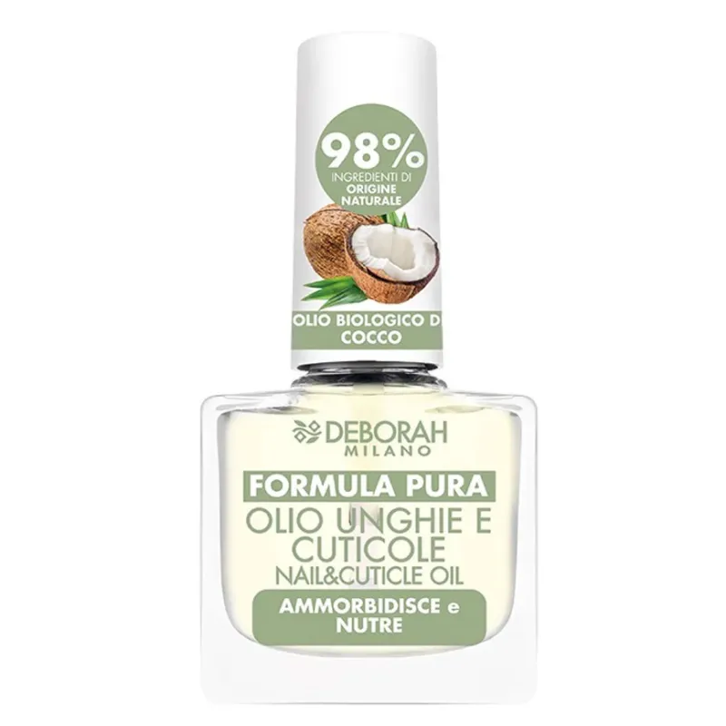 DEBORAH MILANO MILANO Formula Pura Nagel- & Nagelhaut-Öl – spendet Feuchtigkeit, nährt und pflegt zeitgleich intensiv die Nägel und die Nagelhaut., 8,5ml