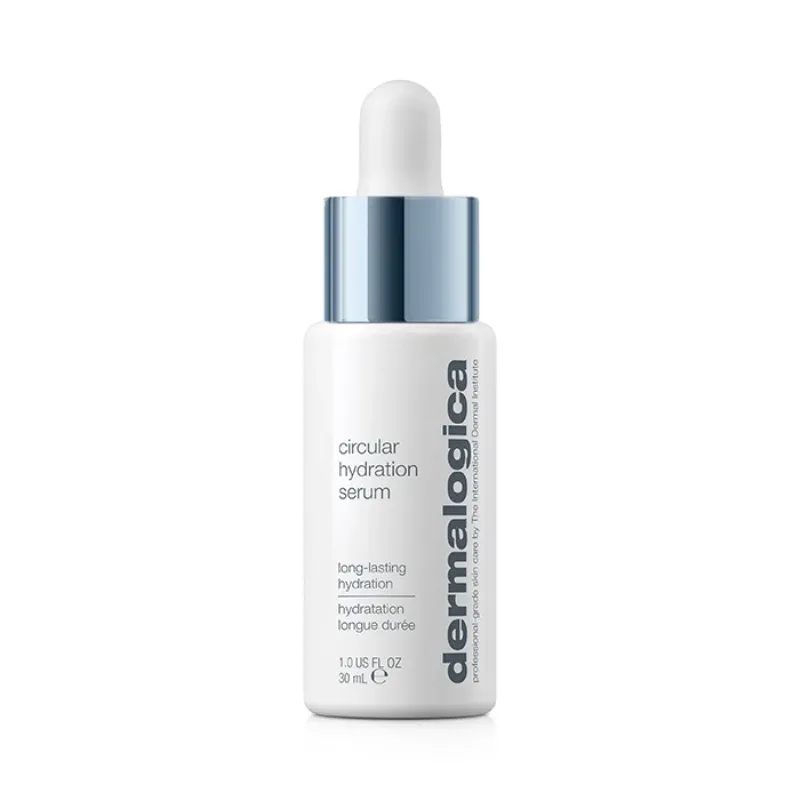 DERMALOGICA Circular Hydration Serum – Intensiv feuchtigkeitsspendendes Serum, das alle Schichten der Haut durchflutet, Feuchtigkeitsreserven werden aufgefüllt und Feuchtigkeitsverlust verhindert., 30ml