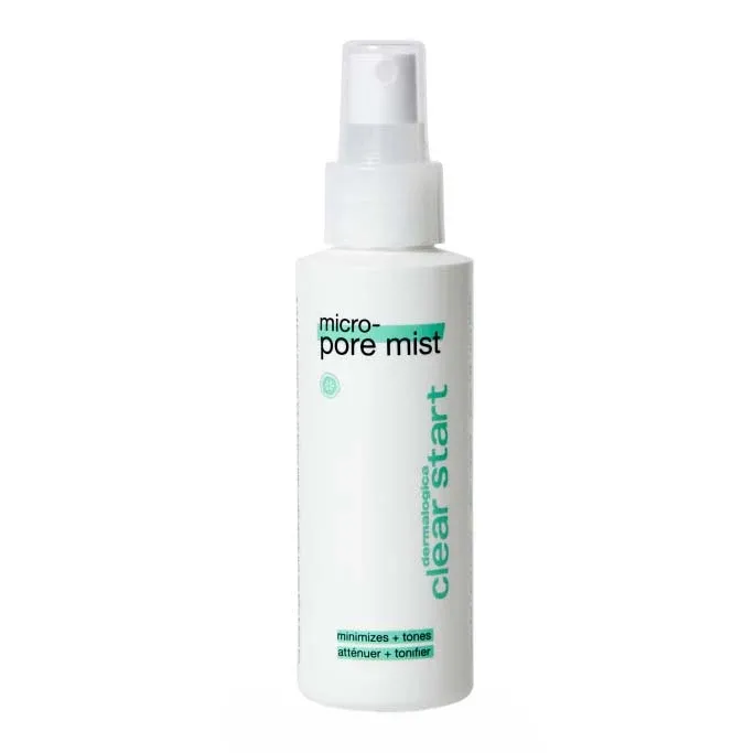 DERMALOGICA Clear Start Micro-Pore Mist – ein erfrischender Toner, der das Erscheinungsbild großer Poren ab dem ersten Spritzer reduziert und das Hautbild nachhaltig verfeinert., 118ml