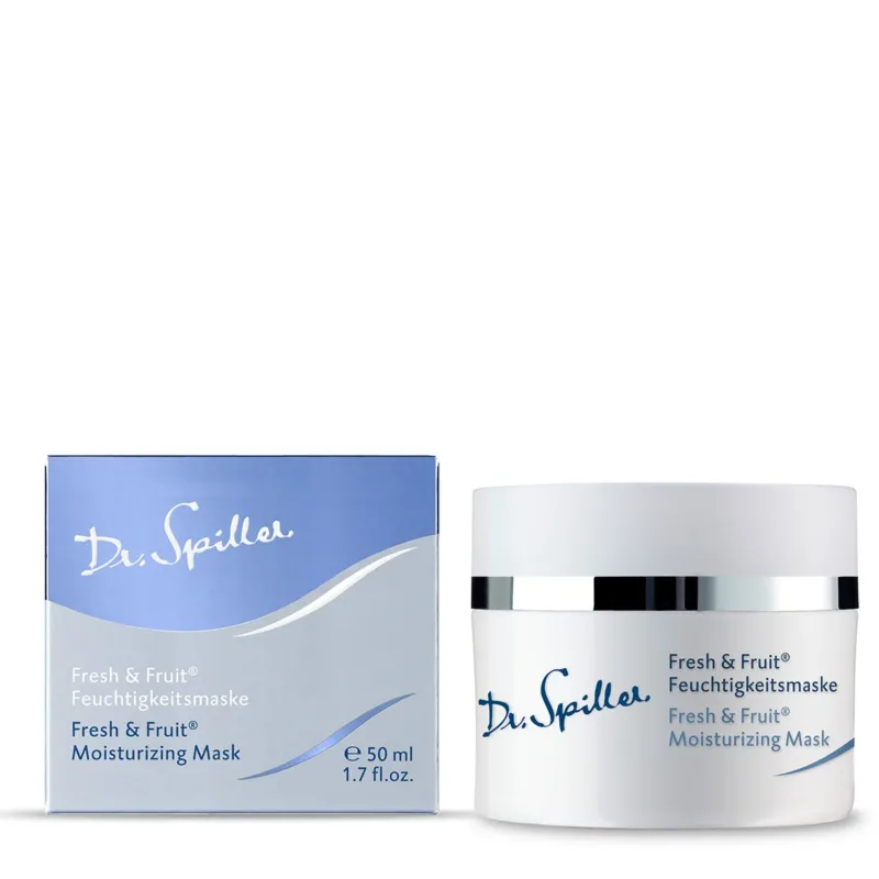 DR SPILLER Fresh & Fruit Feuchtigkeitsmaske Tiegel und Umverpackung , 50 ml
