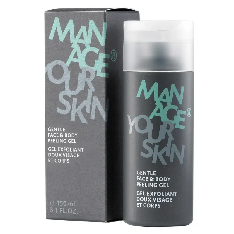 DR SPILLER Gentle Face & Body Peeling Gel Spender und Umverpackung, 150 ml