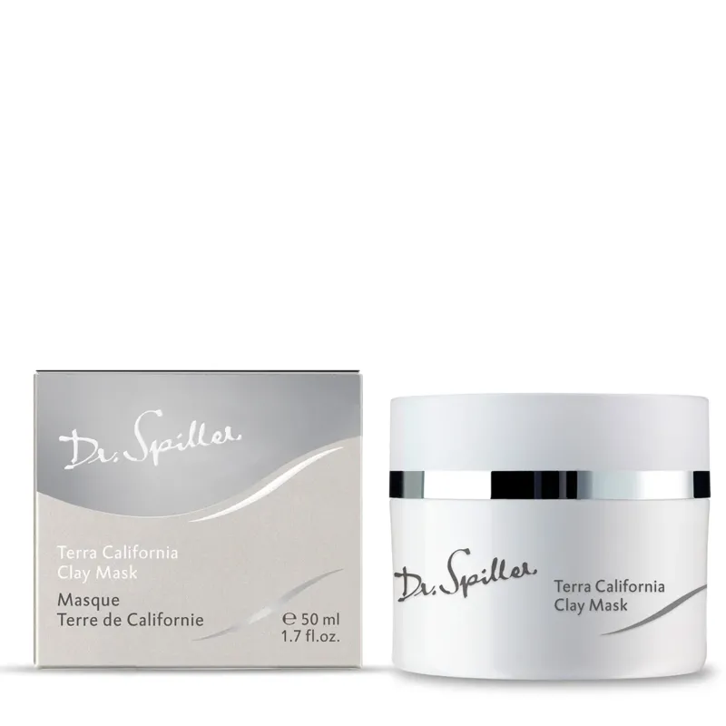DR SPILLER Terra California Clay Mask Umverpackung und Tiegel, 50 ml