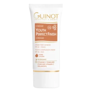 GUINOT Crème Youth Perfect Finish Dorée LSF50 – Getönte Tagescreme mit hohem Sonnenschutz, 30ml, Tube