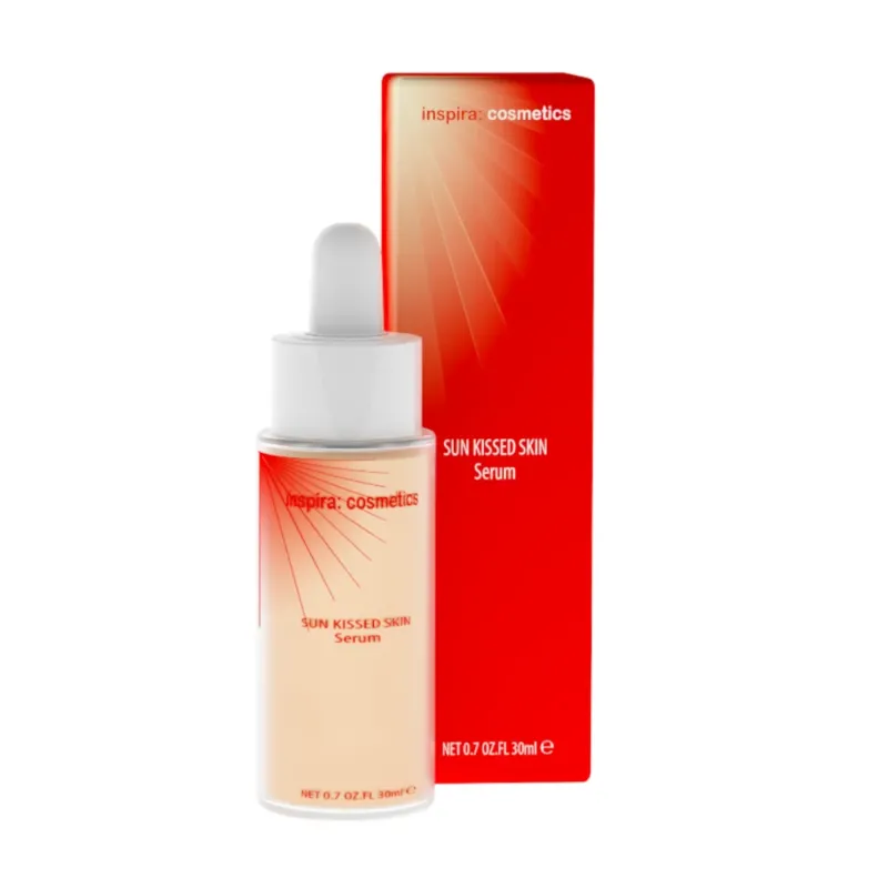 INSPIRA:COSMETICS Sun Kissed Skin Serum – leichtes Feuchtigkeitsserum, 30ml, Pipettenflasche und Umkarton