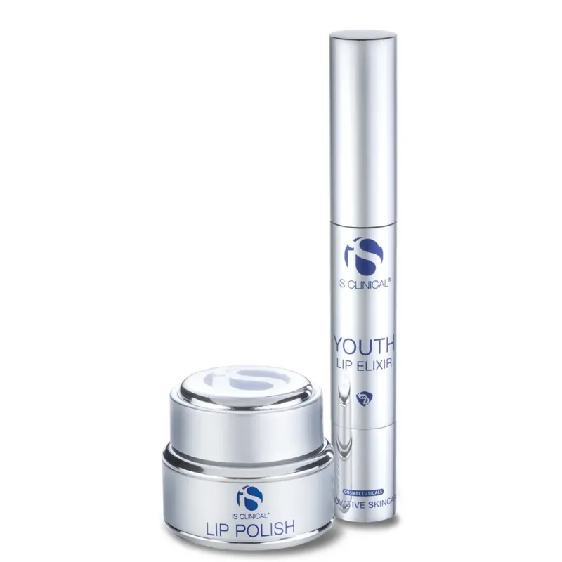 IS CLINICAL Lip Duo Set – Lip Polish & Youth Lip Elixir, 1stk, Tiegel und Spender