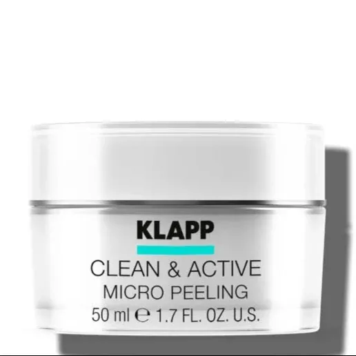 KLAPP Clean & Active Micro Peeling – Sanftes Peeling, 50ml, Tiegel
