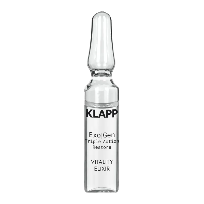 KLAPP Exo|Gen Triple Action Restore Vitality Elixir Ampoule – für mehr Hautregeneration, 2ml, Einzelampulle
