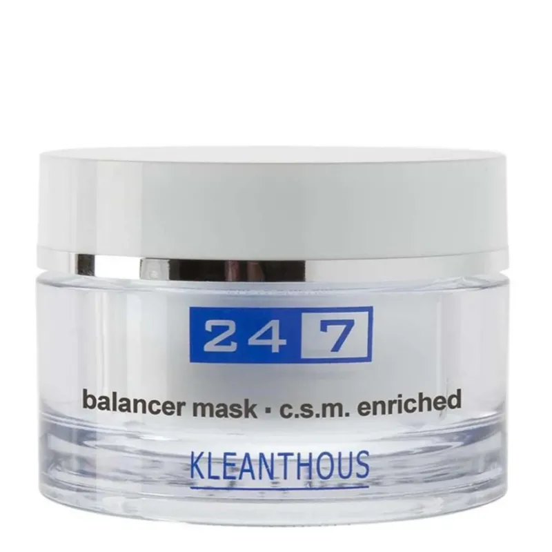 KLEANTHOUS 24/7 balancer mask – Crememaske für ölige und reife Haut , 50ml, Tiegel