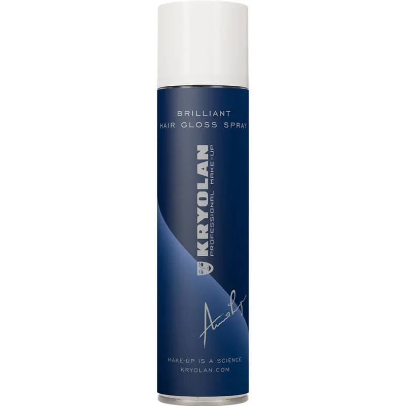 KRYOLAN Brilliant Haarglanz Spray – für glänzendes Haar und Perücken, 400ml