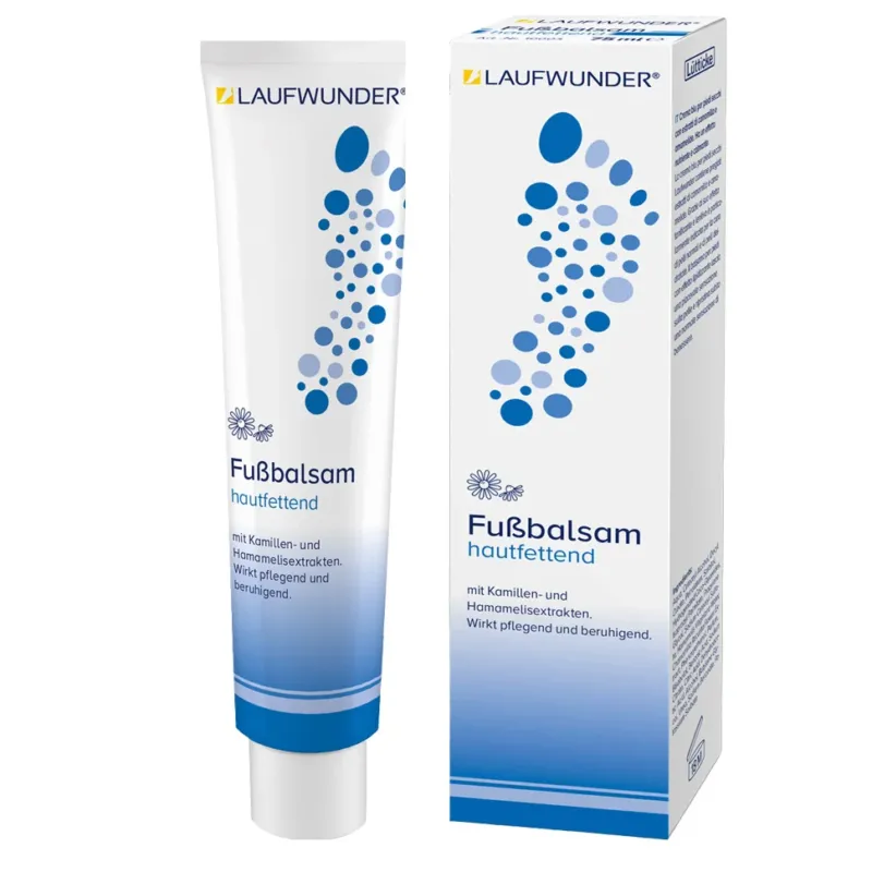 LAUFWUNDER Fußbalsam hautfettend, 75ml, Tube und Umkarton