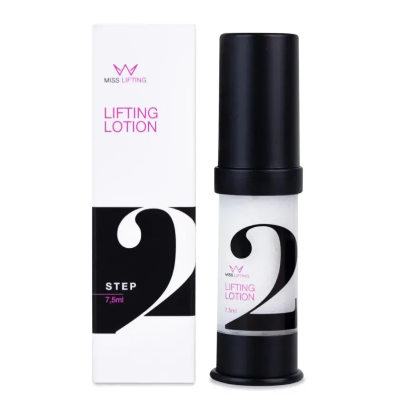 MISS LASHES Lash & Brow Lifting Step 2 Lifting Lotion, 7.5ml, Spender und Umkarton