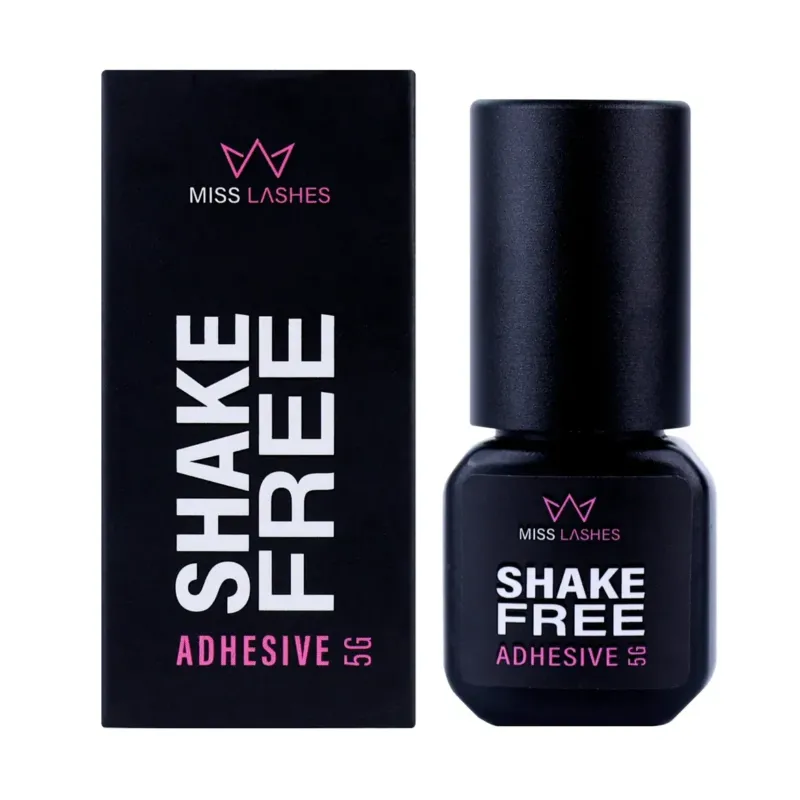 MISS LASHES Shake Free Kleber – für Wimpernverlängerung, 5g, Kleber und Umkarton