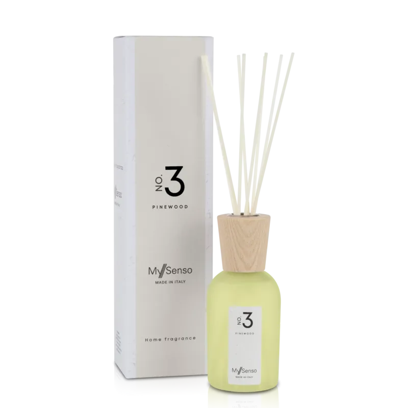 My Senso Raumduft N°3 Pinewood , 240ml, Flacon mit Stäbchen und Umkarton
