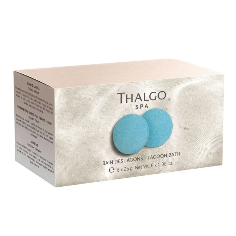 THALGO Îles Pacifique - Lagunenbad Tabs – Sprudelnde Badekiesel, 6x25g, Umkarton