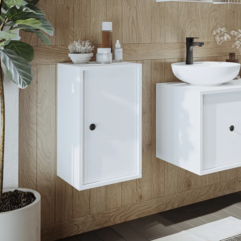 Badezimmer-Hängeschrank GUSTO in Weiß, 35 cm breit