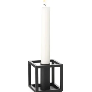 Kubus 1 Kerzenständer, Schwarz von Audo Copenhagen