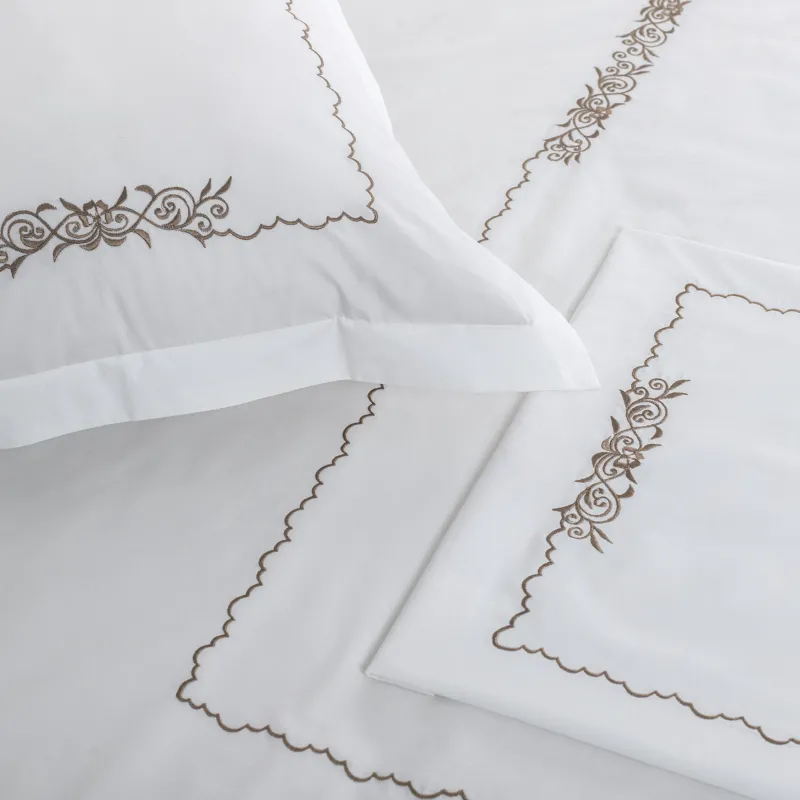 Pillow Covers Embroidered "Iris" Set of 2