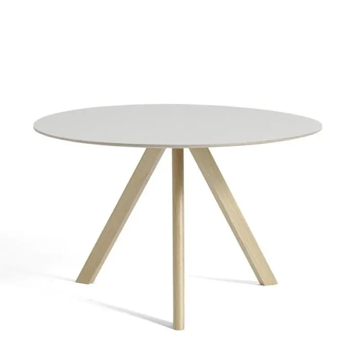 Copenhague CPH20 Tisch, seifenbehandelt Eiche, Off-white Ø120 cm von HAY