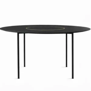 Crawford runder Esstisch 2, Ø160cm, Eiche Schwarz von Stellar Works