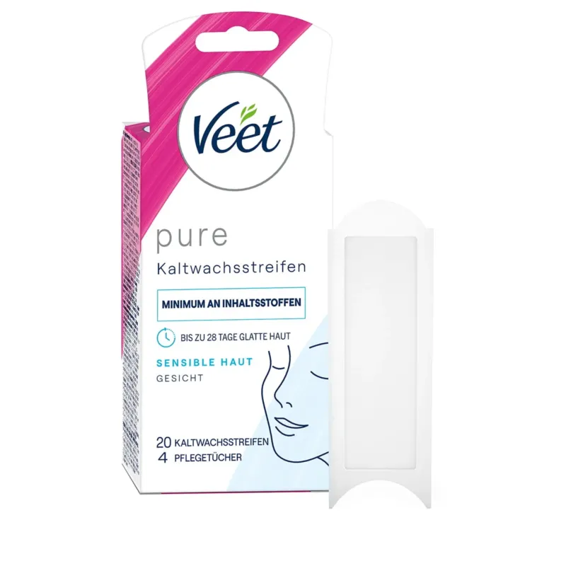 Minima Pure Koude Waxstrips voor Gezicht, 20 Stuks