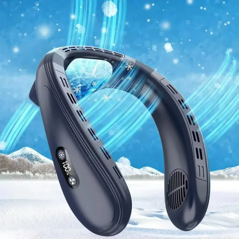 Portable Neck Cooling Fan Advanced Semiconductor Technology - Product showcase