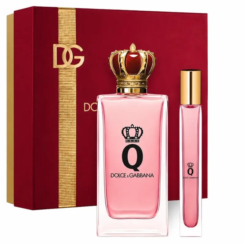 Dolce & Gabbana Q Giftset - 100 ml eau de parfum spray + 10 ml eau de parfum tasspray - Verpakking beschadigd -5 ml flesje ontbreekt
