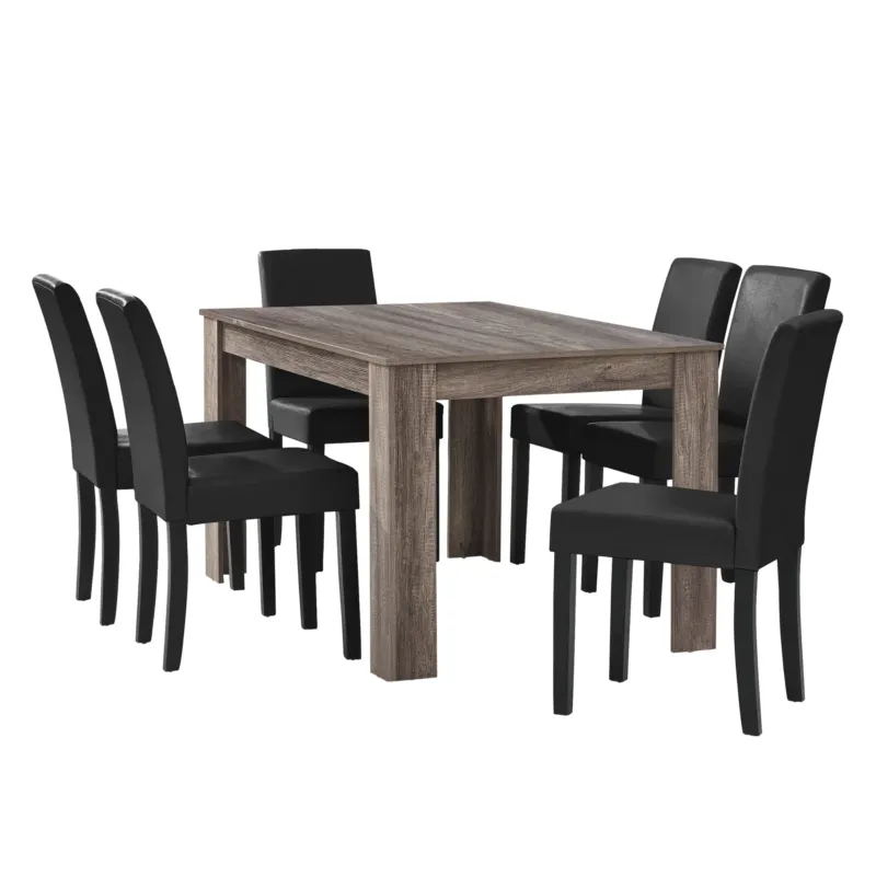 Essgruppe Forssa (Set, 7 - tlg) versch. Ausführungen [en.casa] - premiumXL
