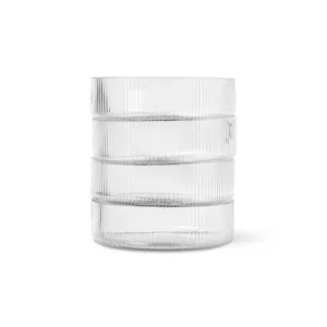 Ripple Serving Bowls Clear, Set á 4 von Ferm Living