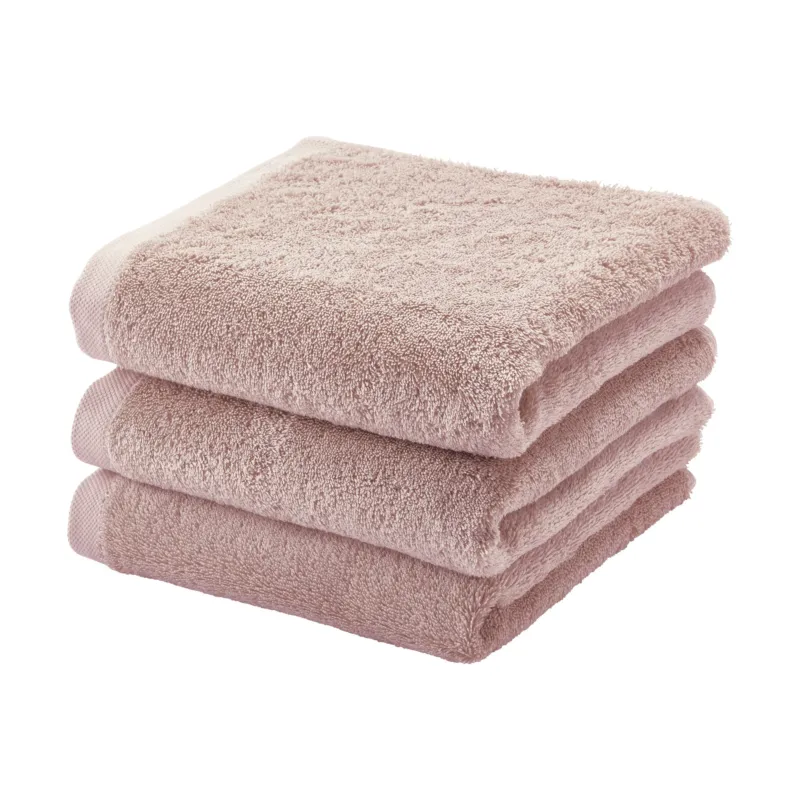 LONDON handdoek Dusty Pink 55x100 cm (set/3)