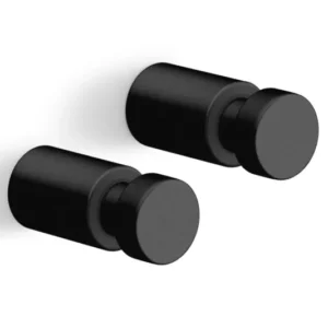AIVO handdoekhaak 40mm set/2 (zwart)