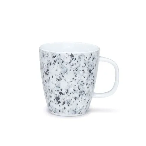 MASONRY mok met oor (set/4) - Kleur zwart / wit