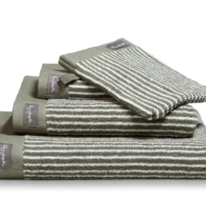 HOME badtextiel Petit Ligne Olive