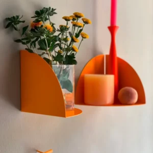 eckregal / corner shelf neon orange