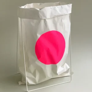papiersack-halter / paper bag holder weiß