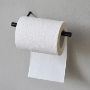 toilettenrollenhalter / toilet paper holder schwarz