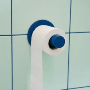 toilettenrollenhalter 02 / toilet paper holder 02 ultramarin blau zum kleben