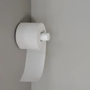toilettenrollenhalter 02 / toilet paper holder 02 weiß zum kleben