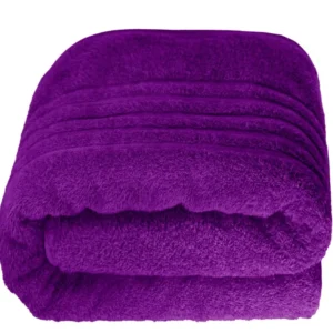 Badetuch groß 100x200 cm Lila - Aubergine